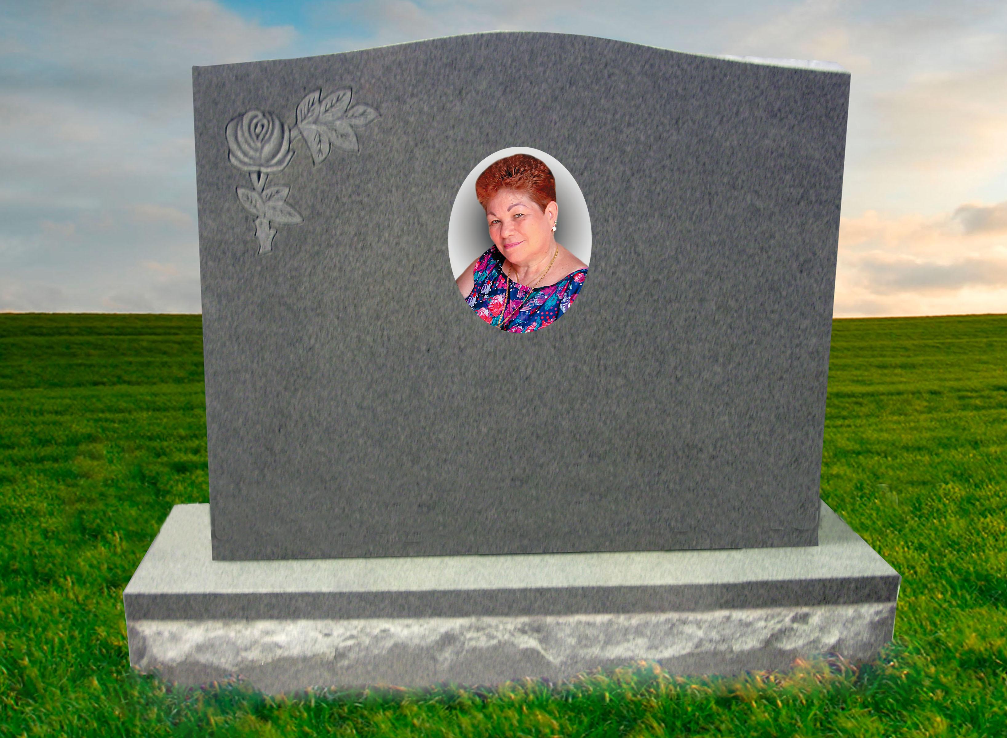 Closeup of an enamel cameo